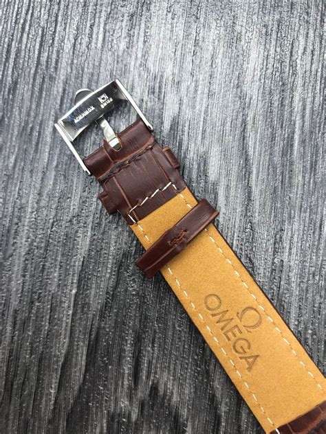 omega watch strap 18mm|genuine omega leather strap.